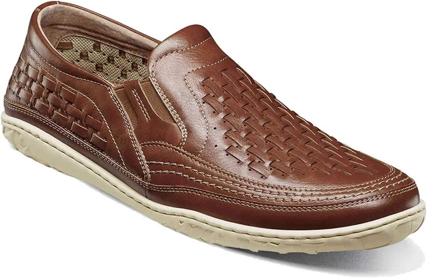 Stacy Adams Men's Ithaca Slip On Loafer Driving Style, Sienna, 11.5