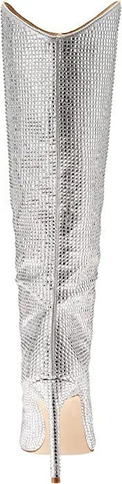 Steve Madden Women's Violetta-R Fashion Boot, Rhinestone, 5.5