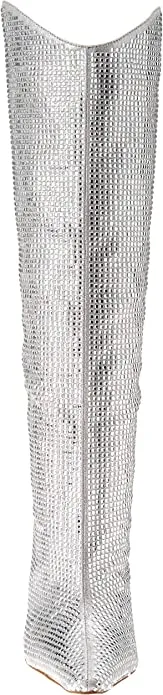 Steve Madden Women's Violetta-R Fashion Boot, Rhinestone, 5.5