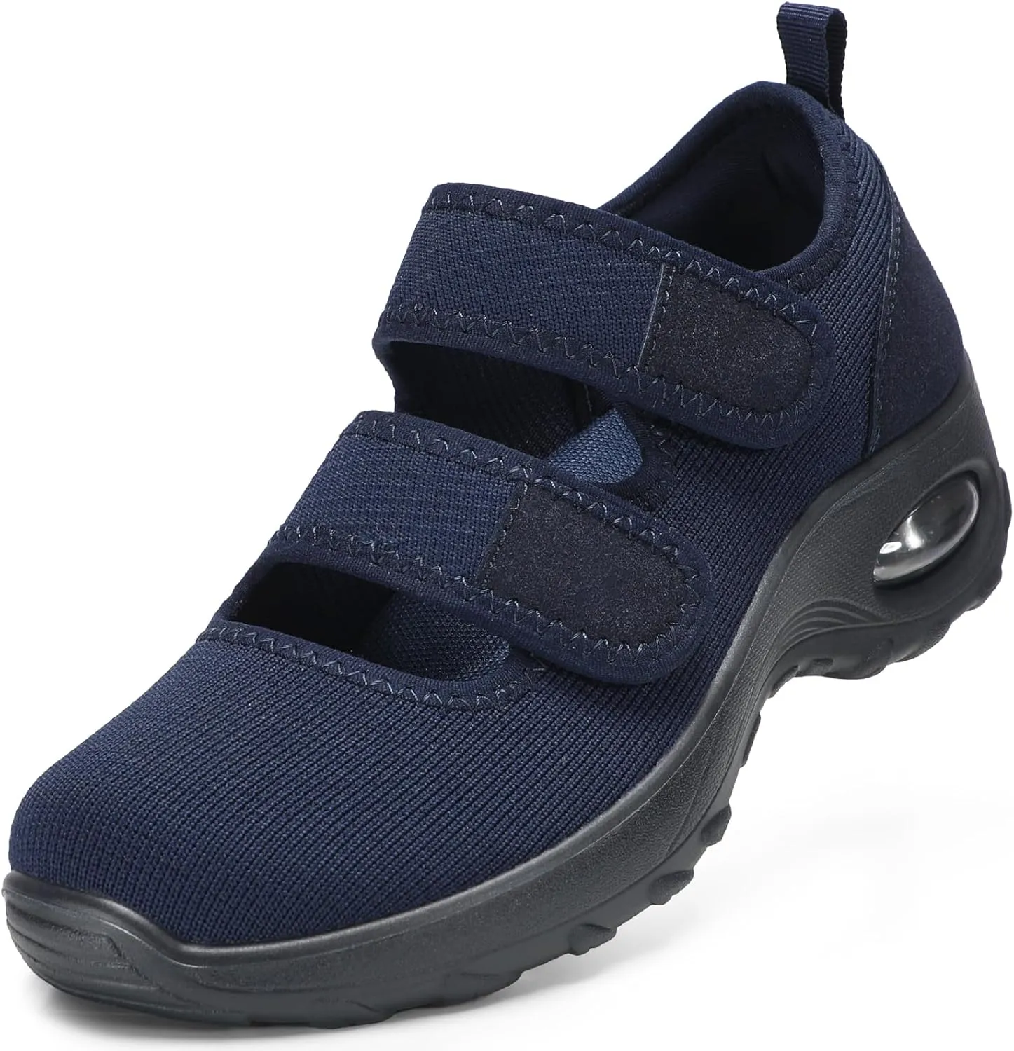STQ Womens Walking Shoes Non Slip Orthopedic Shoes Adjustable Diabetic Shoes Comfort Mary Jane Shoe