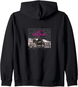Streetwear Culture NYC Urban Vibe Art Zip Hoodie
