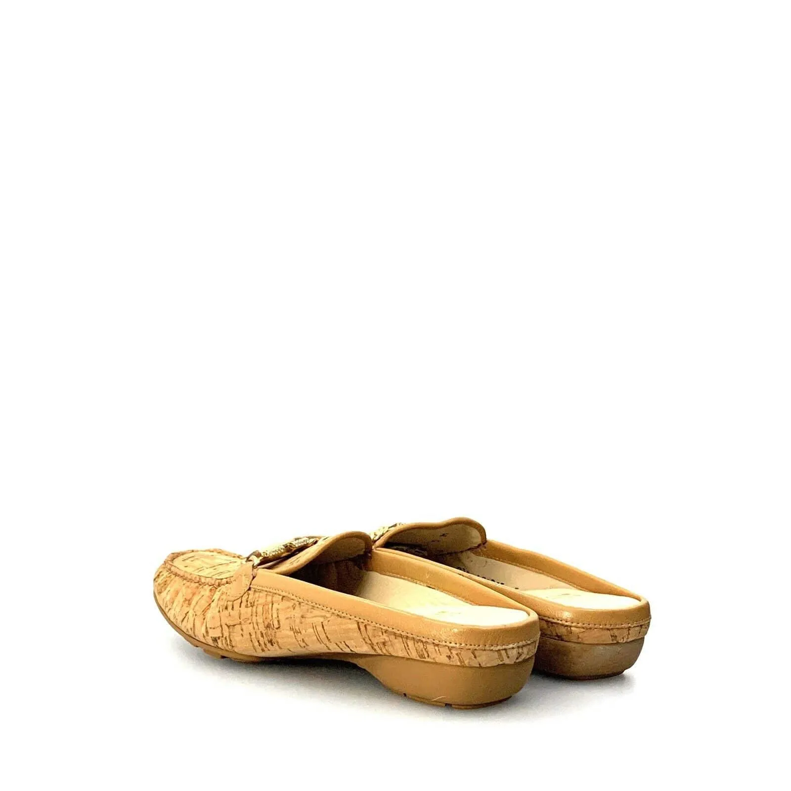 Stuart Weitzman Womens Cork Slip On Mule Loafer Driving Shoes 5M