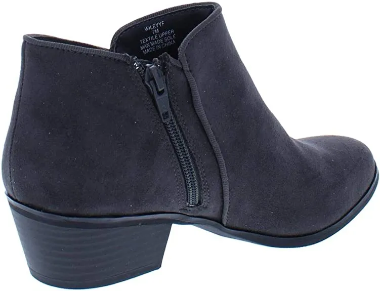 Style & Co. Womens Wileyy Almond Toe Ankle Fashion Boots, Charcoal, Size 6.0