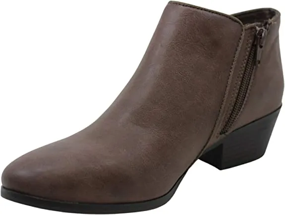 Style & Co. Womens Wileyy Round Toe Ankle Fashion Boots, Taupe, Size 5.5
