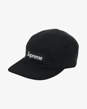 SUPREME FW23 2-TONE BLACK CAMP CAP (NEW)
