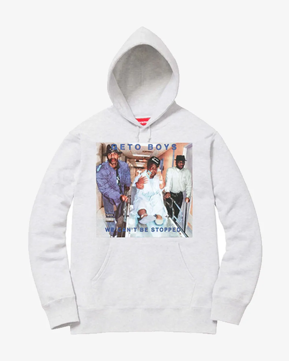 SUPREME SS17 RAP A LOT RECORDS GETO BOYS GREY HOODIE (NEW)