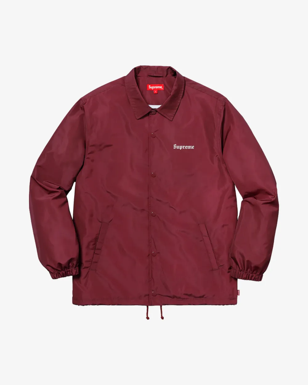 SUPREME x NAN GOLDIN SS18 MISTY AND JIMMY MAROON COACH JACKET (NEW)