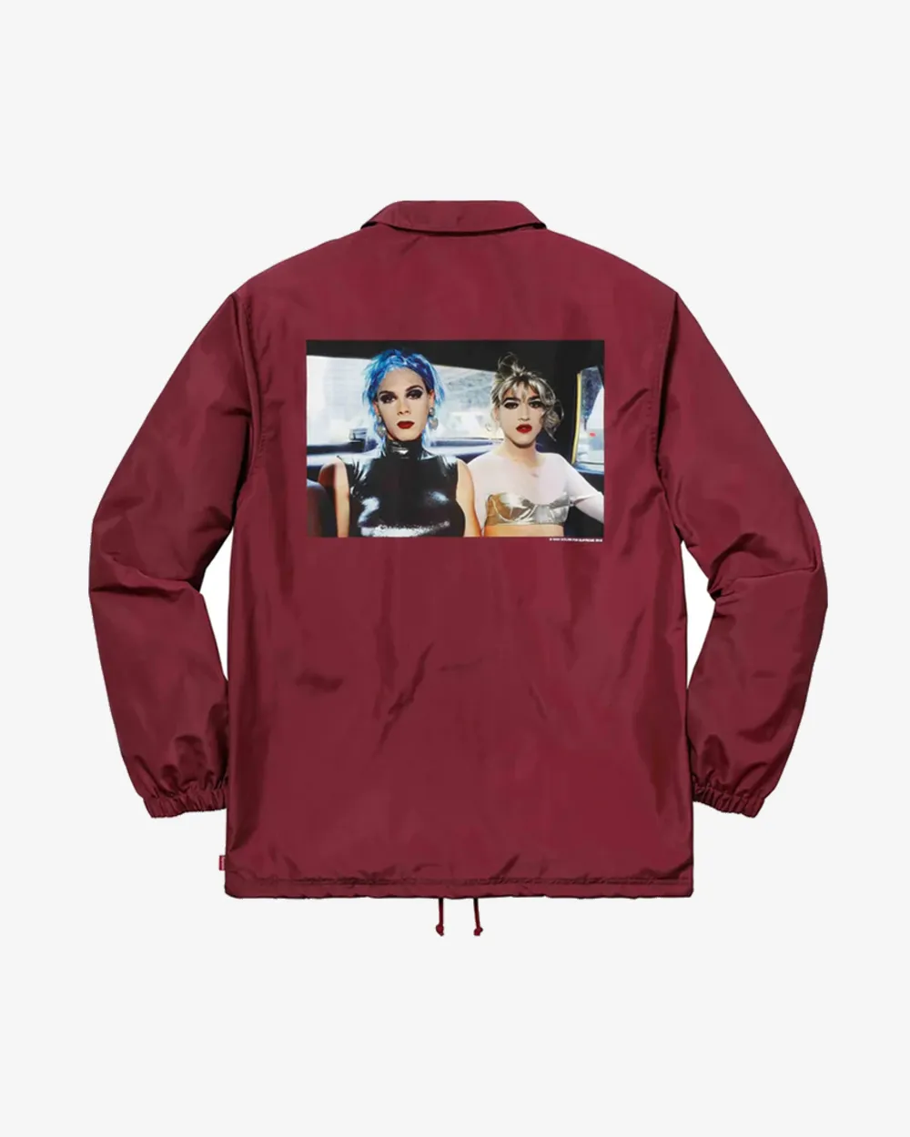 SUPREME x NAN GOLDIN SS18 MISTY AND JIMMY MAROON COACH JACKET (NEW)