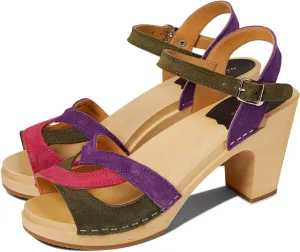 swedish hasbeens 50s Sandal Suede Combo EU 37 (US Women's 7) B (M)