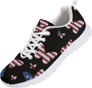 SYtrade Women's Running Shoes Lace Up Walking Tennis Sneakers White Sole