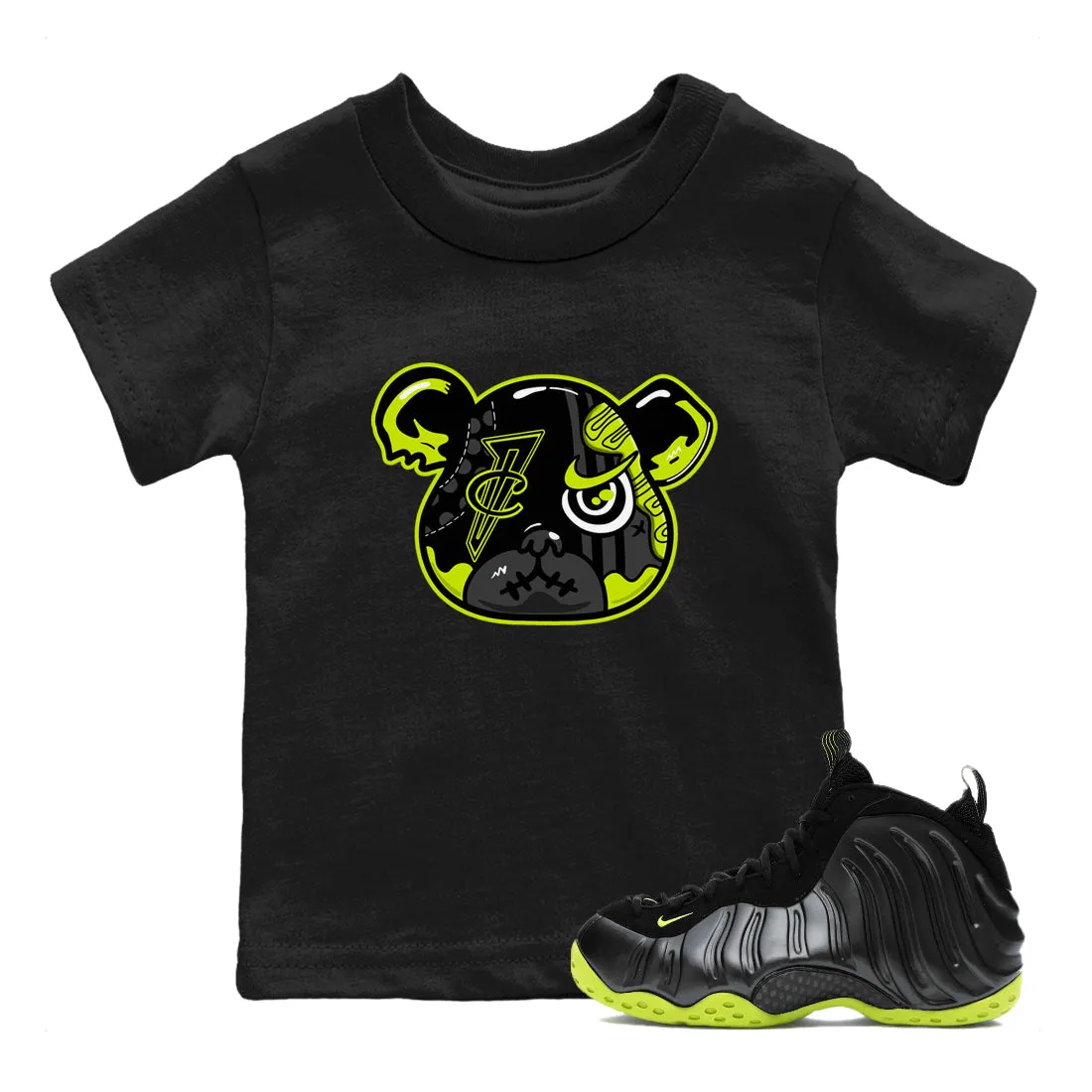 Tees - Foamposite Kids One Black Sneaker Luxurious Waterproof Bear Air Volt Foamposite SNRT