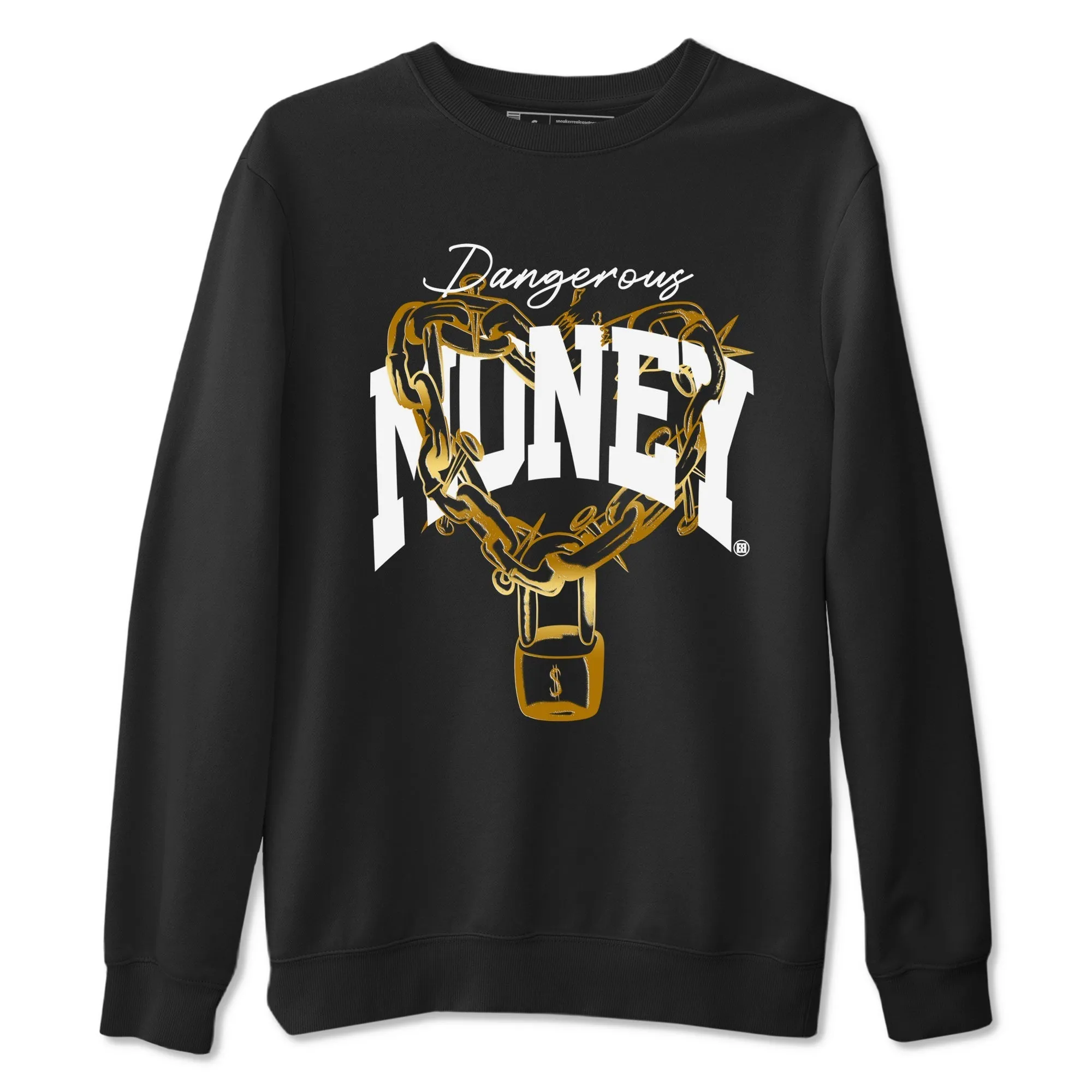 Tees SNRT Jordan Quick shipping Sneaker - Cheap Air 1 Metallic Black Money Gold Dangerous