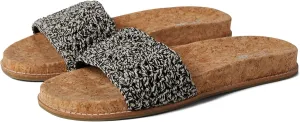 The SAK Women's Mendocino Slide Crochet, Slip On Sandals, Summer Open Toe Shoes, Black, 7