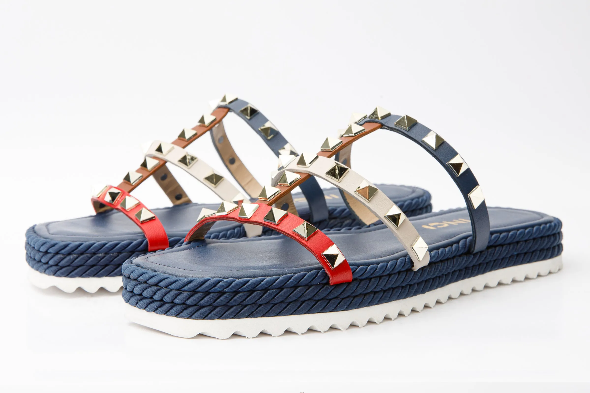 The Seul Multicolor Multi Strap Flat Women Sandal Final Sale!