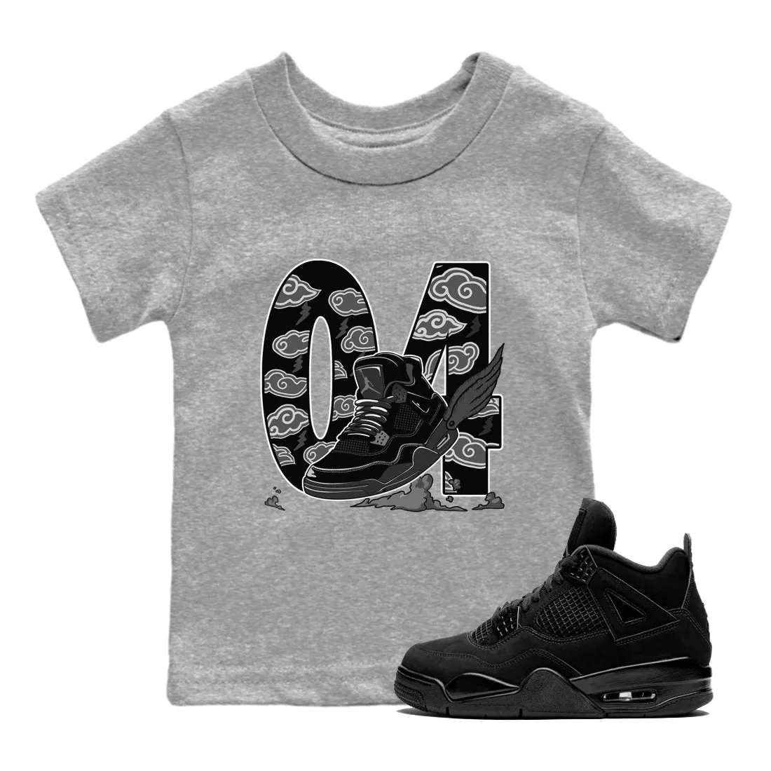 The Tees 4 Kids Black Anniversary sale Cat Sneaker Fly Jordan - SNRT Certified To Air Clouds