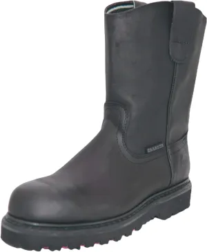 The Western Shops Men's 9" Pull-On Steel Toe Leather Work Boot