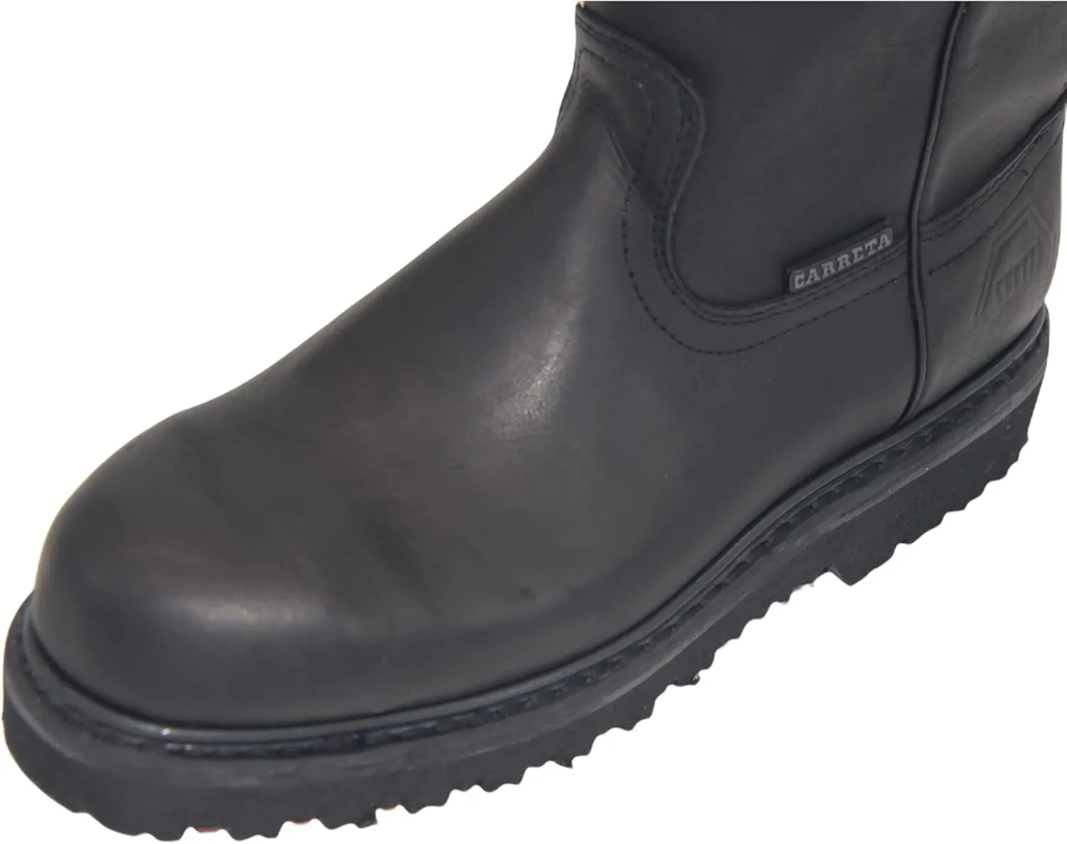 The Western Shops Men's 9" Pull-On Steel Toe Leather Work Boot