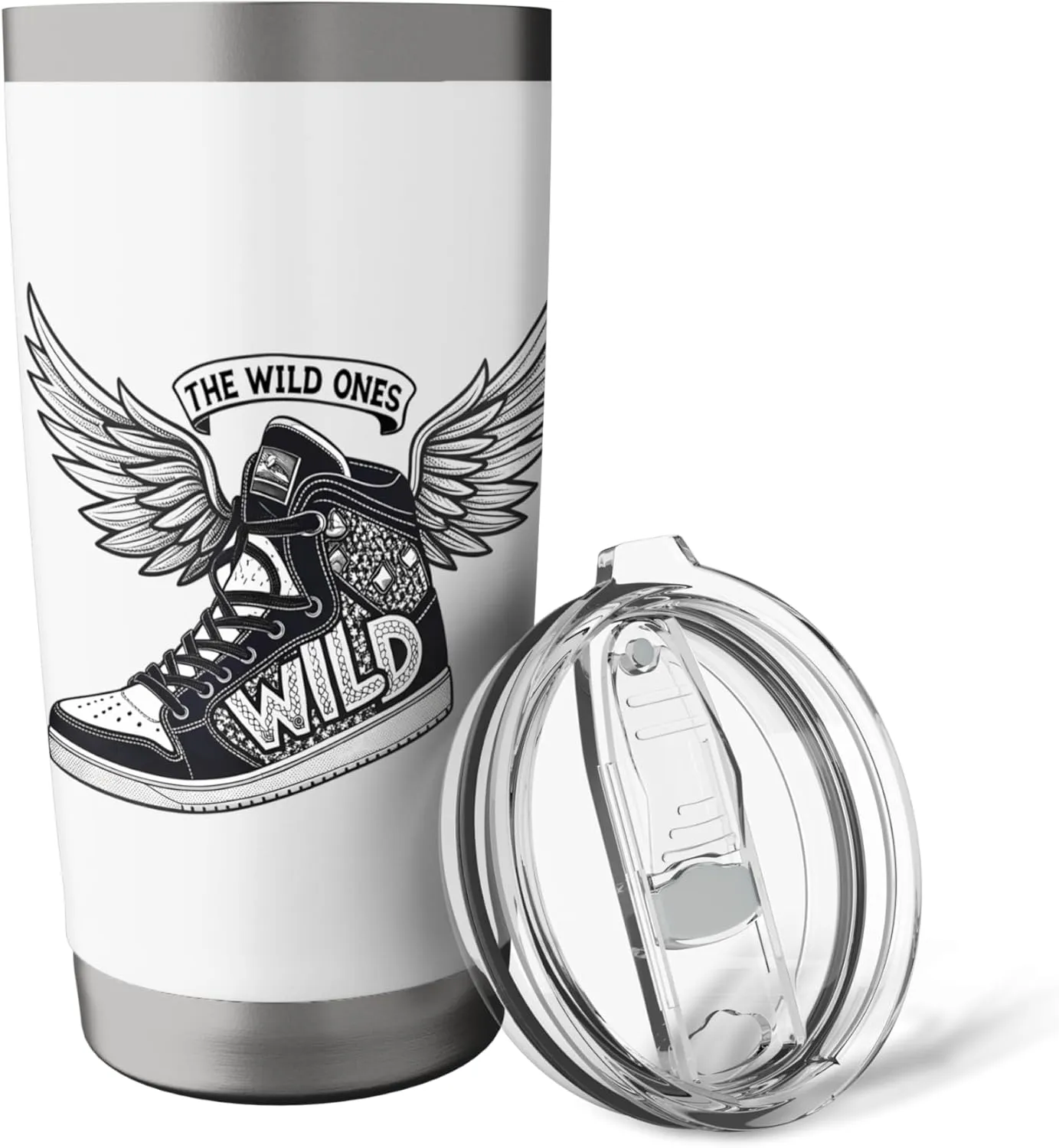 The Wild Ones Winged Sneaker Urban Streetwear Gift Stainless Steel Insulated Tumbler
