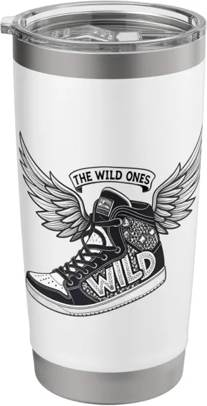 The Wild Ones Winged Sneaker Urban Streetwear Gift Stainless Steel Insulated Tumbler
