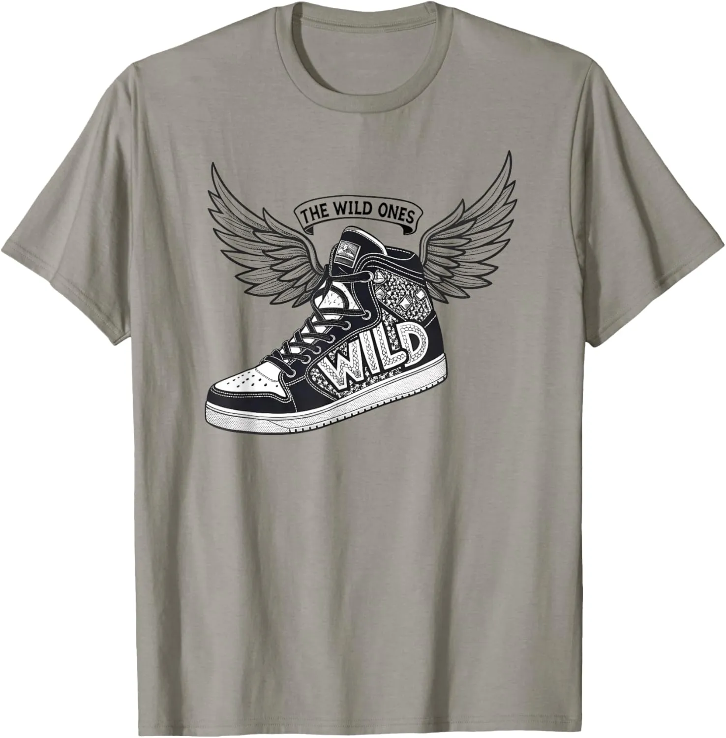 The Wild Ones Winged Sneaker Urban Streetwear Gift T-Shirt
