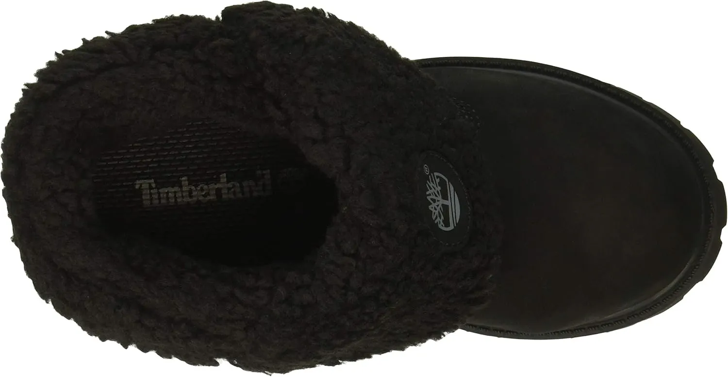 Timberland Baby-Girl's Icon Collection Roll-top with Fleece Fashion Boot