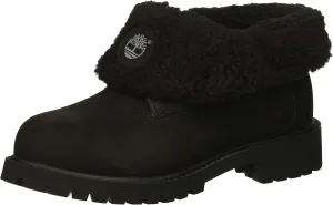 Timberland Baby-Girl's Icon Collection Roll-top with Fleece Fashion Boot