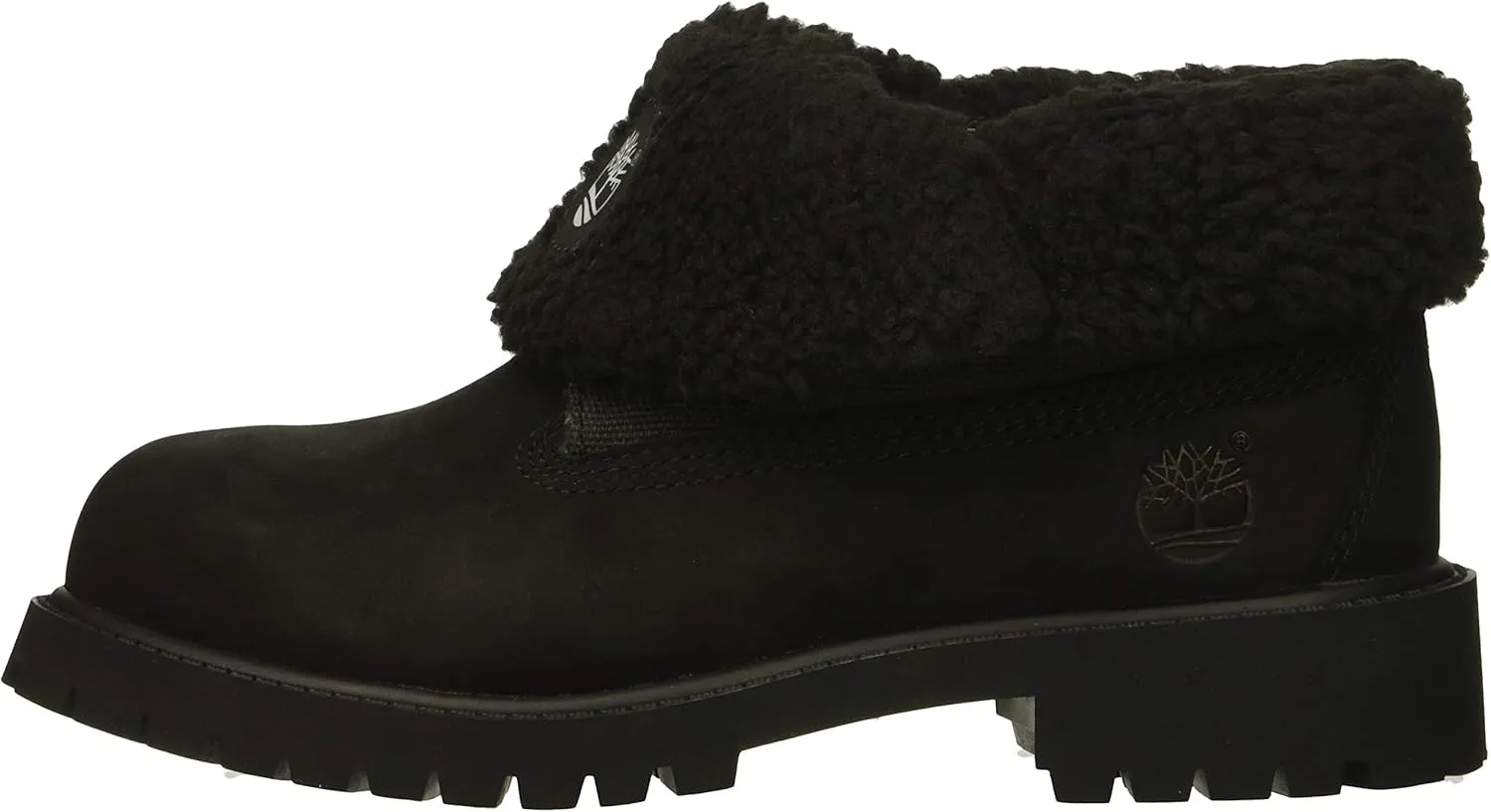 Timberland Baby-Girl's Icon Collection Roll-top with Fleece Fashion Boot
