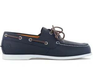 Timberland Cedar Bay Boat Shoe  - Herren klassische Bootsschuhe Leder Blau TB0A288M-019