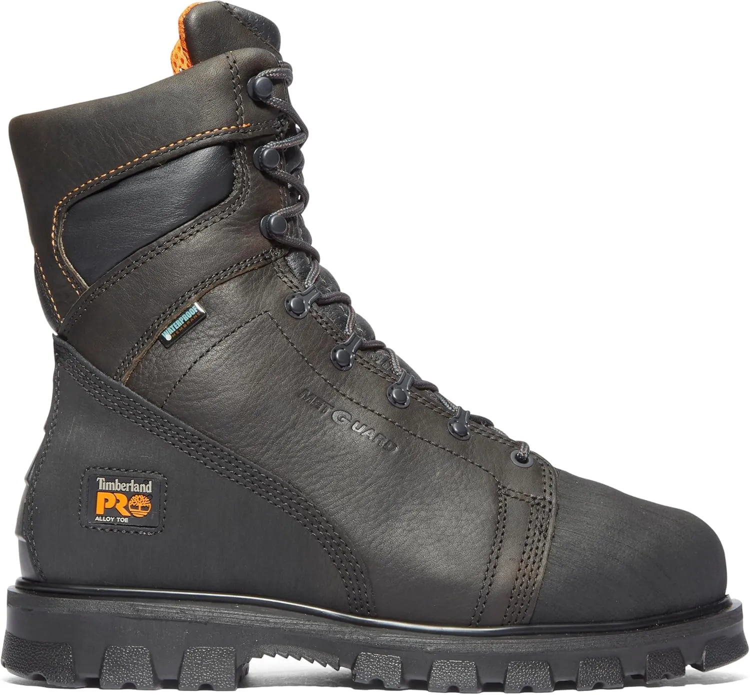Timberland PRO Men's Rigmaster Internal Met Guard 8 Inch Alloy Safety Toe Waterproof Industrial Work Boot