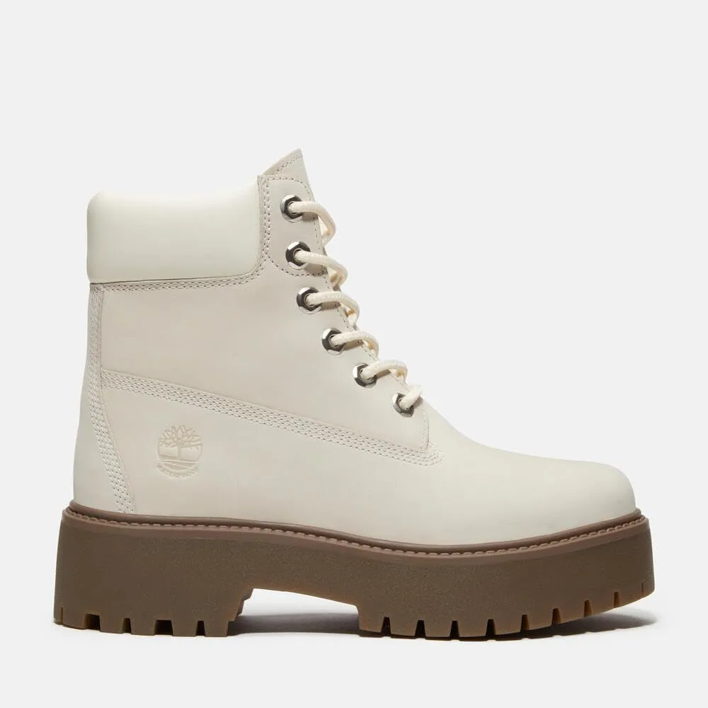 Timberland Women's Stone Street 6 Inch Lace Up Waterproof Fashion Boot