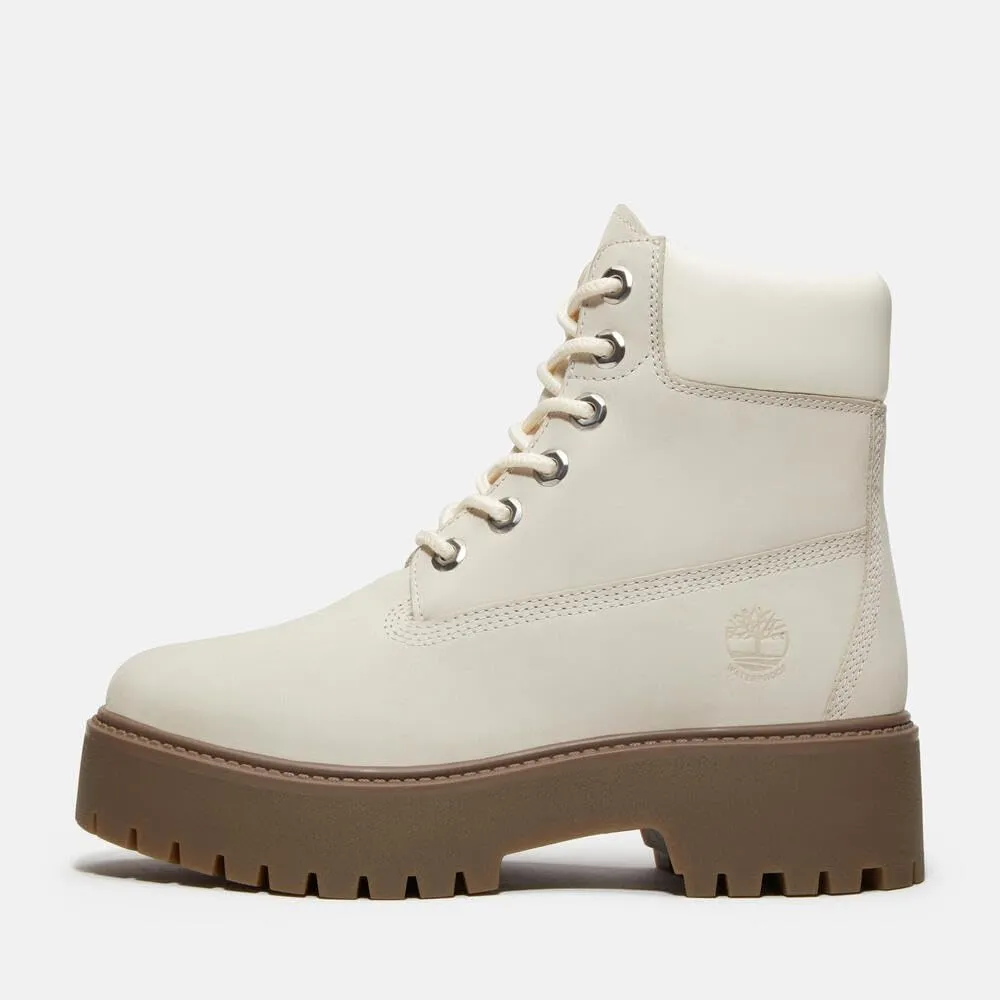 Timberland Women's Stone Street 6 Inch Lace Up Waterproof Fashion Boot