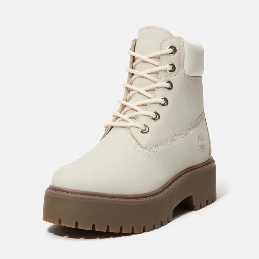 Timberland Women's Stone Street 6 Inch Lace Up Waterproof Fashion Boot