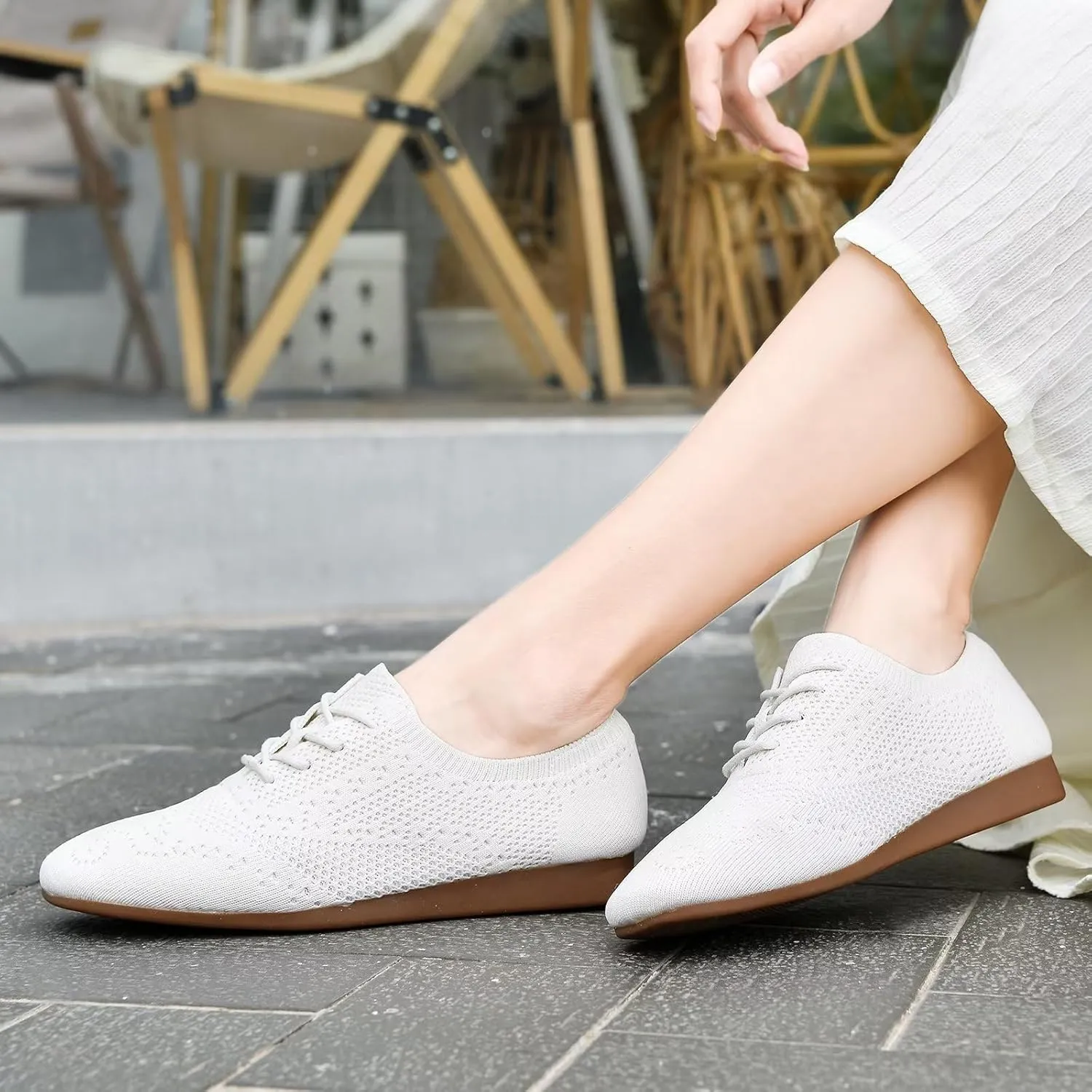 TIOSEBON Women's Oxford Flats Vintage Brogue Loafer Classic Dress Shoes
