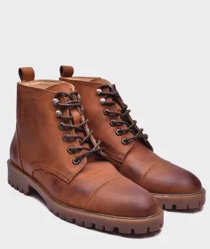 Toe cap style Men's Leather Boots – Rugged Durability