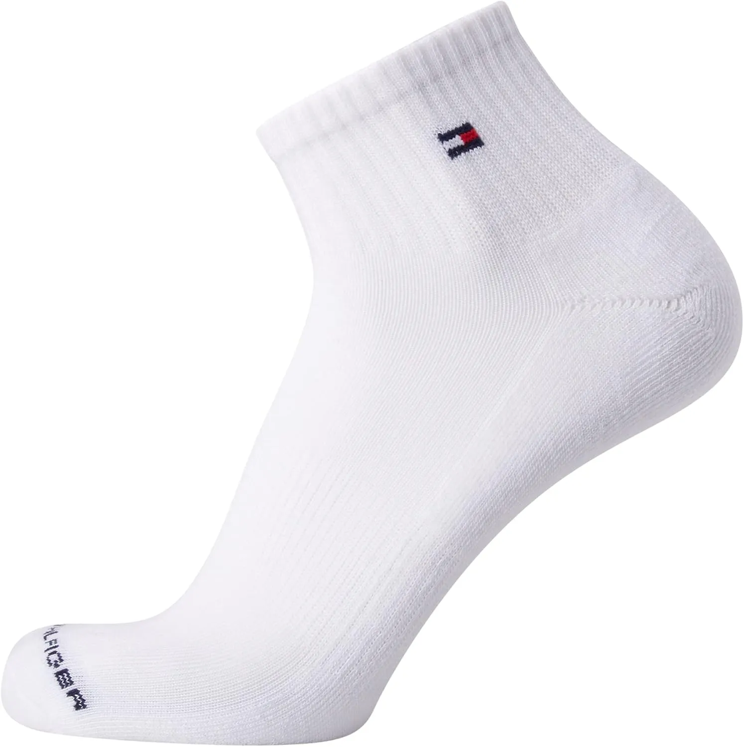 Tommy Hilfiger Men's Quarter Socks - 6 Pack Performance Cushion Comfort Socks - Breathable Athletic Socks for Men (7-12)