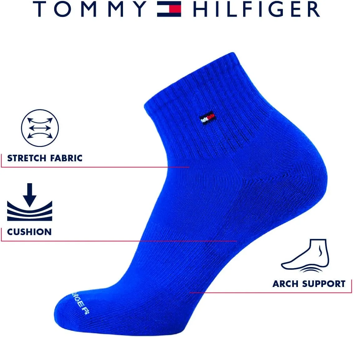 Tommy Hilfiger Men's Socks - Cushion Quarter Cut Ankle Socks (12 Pack)