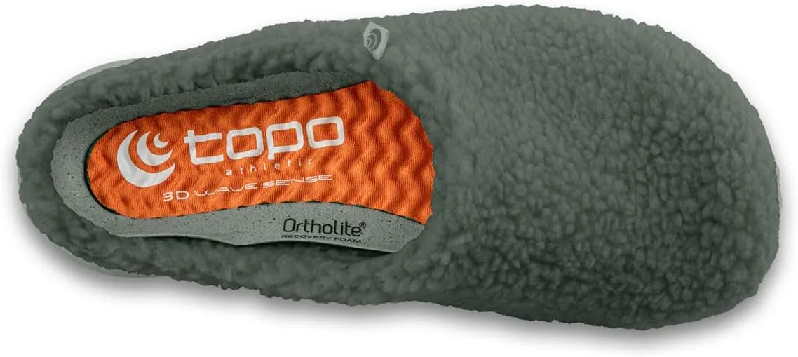 Topo Athletic Women's Revive Lightweight Comfortable 3MM Drop Recycled Fleece Natural Recovery Shoes, Everyday Wear Slippers