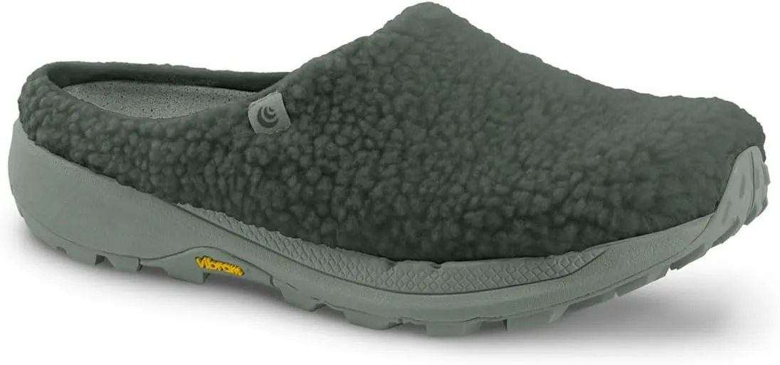 Topo Athletic Women's Revive Lightweight Comfortable 3MM Drop Recycled Fleece Natural Recovery Shoes, Everyday Wear Slippers