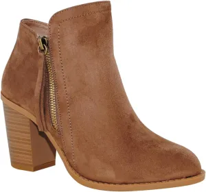 TRENDSUP Women's Fashion Side Zipper Booties