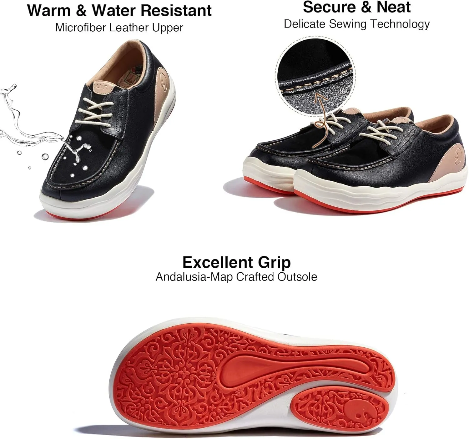 UIN Men's Fashion Platform Sneaker Slip On Walking Casual Comfortable Art Painted Travel Shoes Andalusia