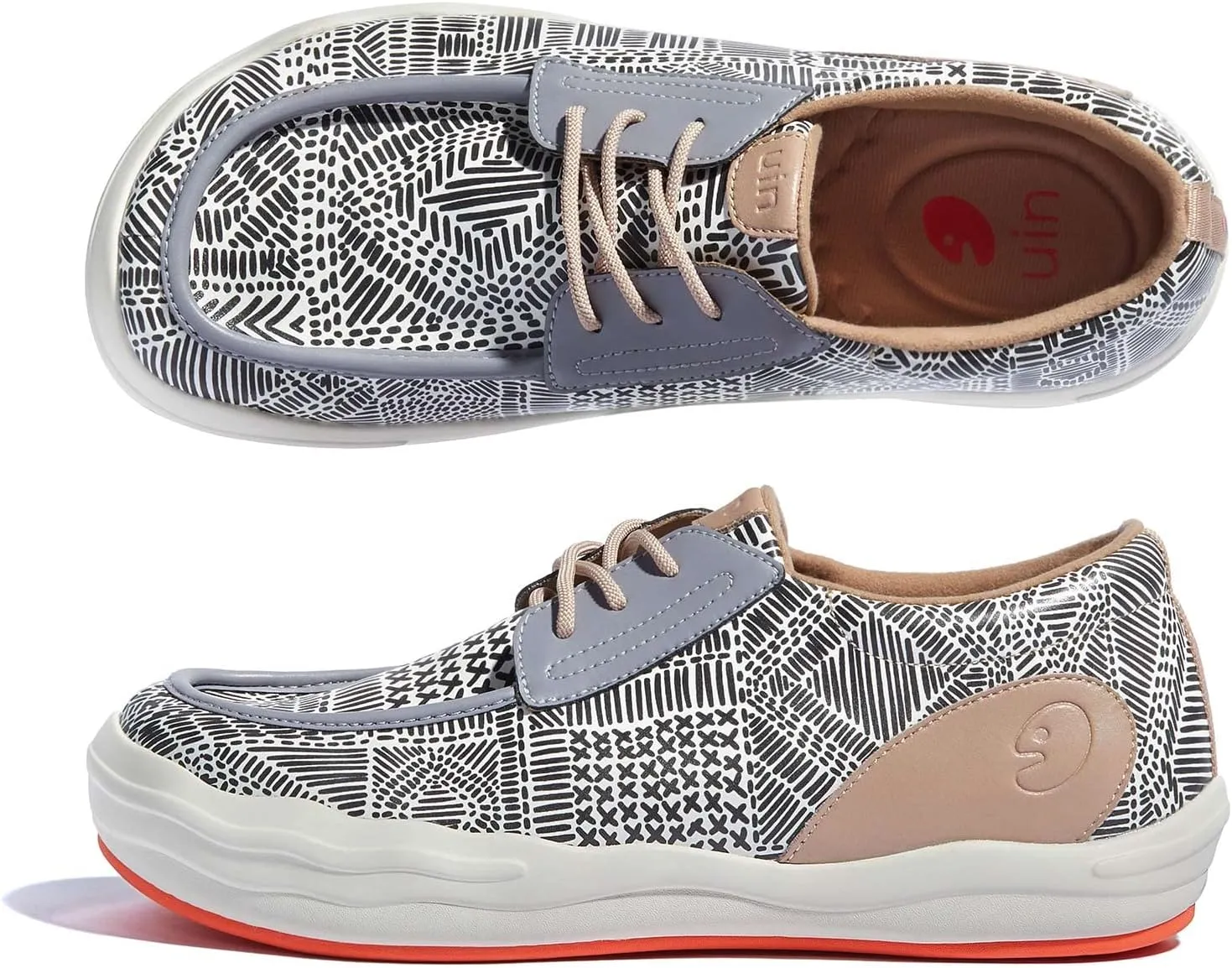 UIN Men's Fashion Platform Sneaker Slip On Walking Casual Comfortable Art Painted Travel Shoes Andalusia