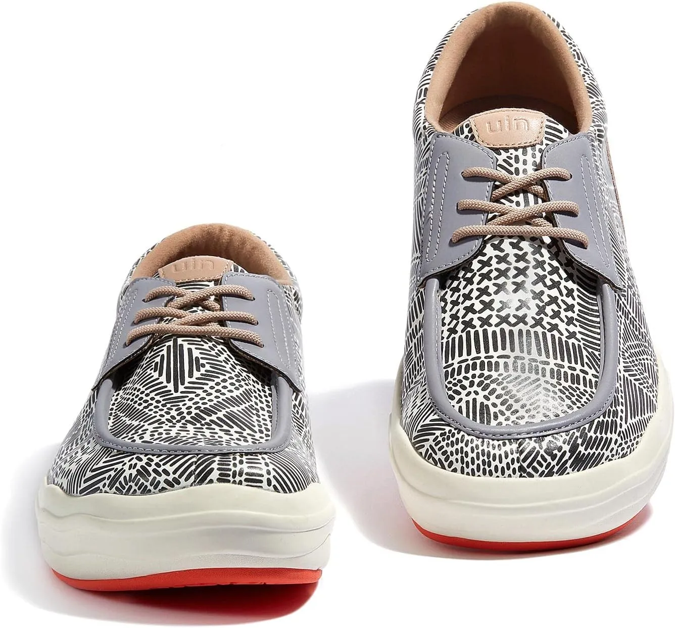 UIN Men's Fashion Platform Sneaker Slip On Walking Casual Comfortable Art Painted Travel Shoes Andalusia