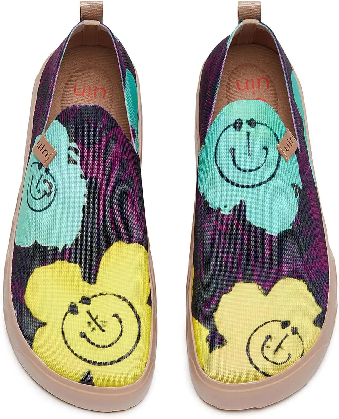 UIN Women's Art Painted Travel Shoes Slip On Casual Loafers Lightweight Comfort Fashion Sneaker Fuerteventura