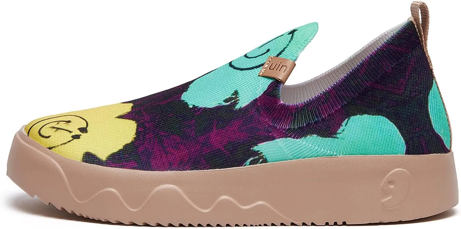 UIN Women's Art Painted Travel Shoes Slip On Casual Loafers Lightweight Comfort Fashion Sneaker Fuerteventura