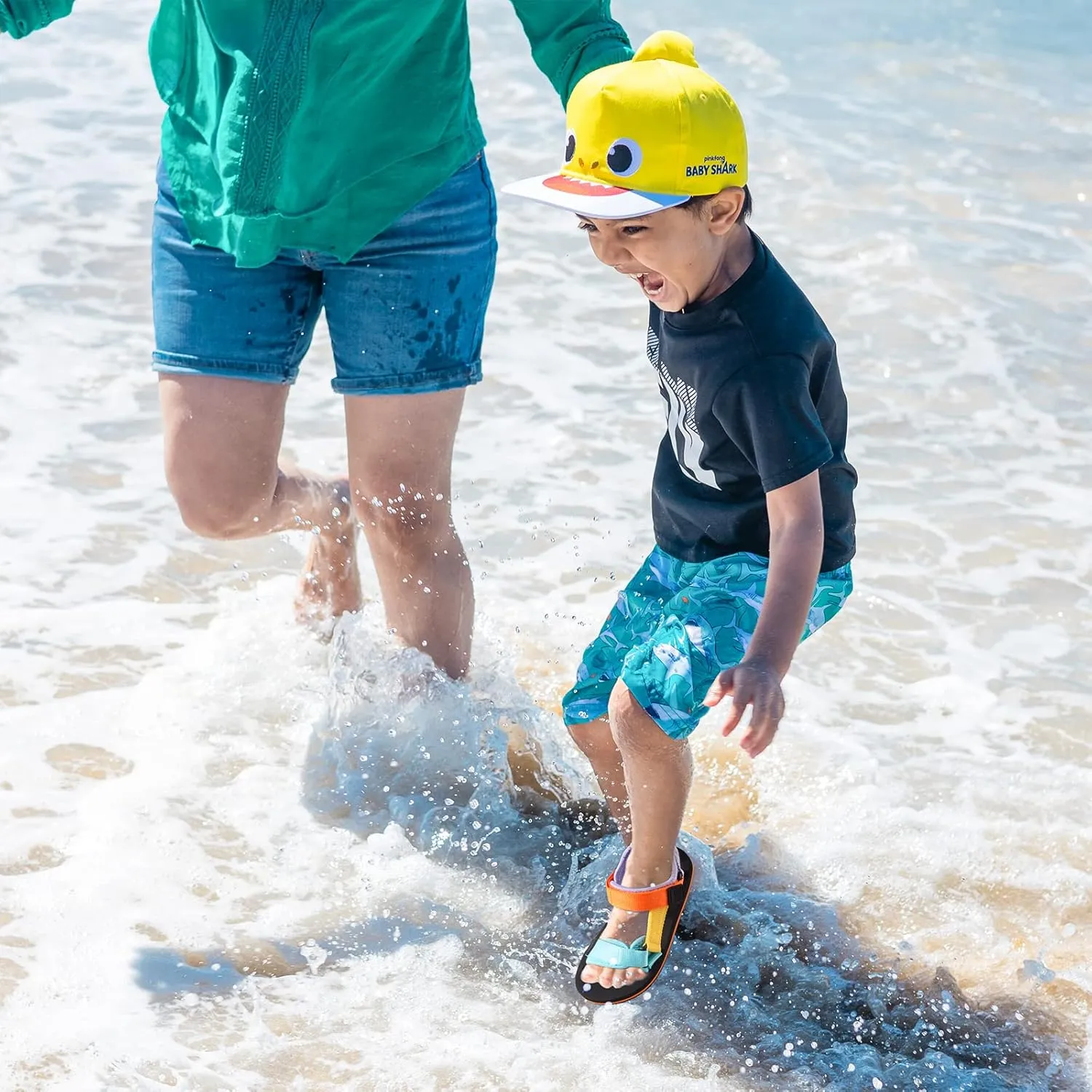 Unisex-Child Big Kids Sandals Adjustable Straps Slip on Athletic Sandals Outdoor Casual Shoes