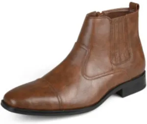 Vance Mens Alex Wide Tru Comfort Foam Zip-up Cap Toe Dress Boot