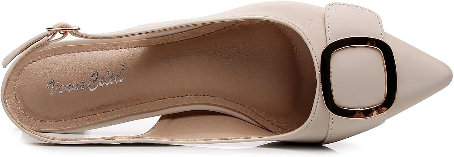VenusCelia Women's Charming Lady Slingback Pump Shoe