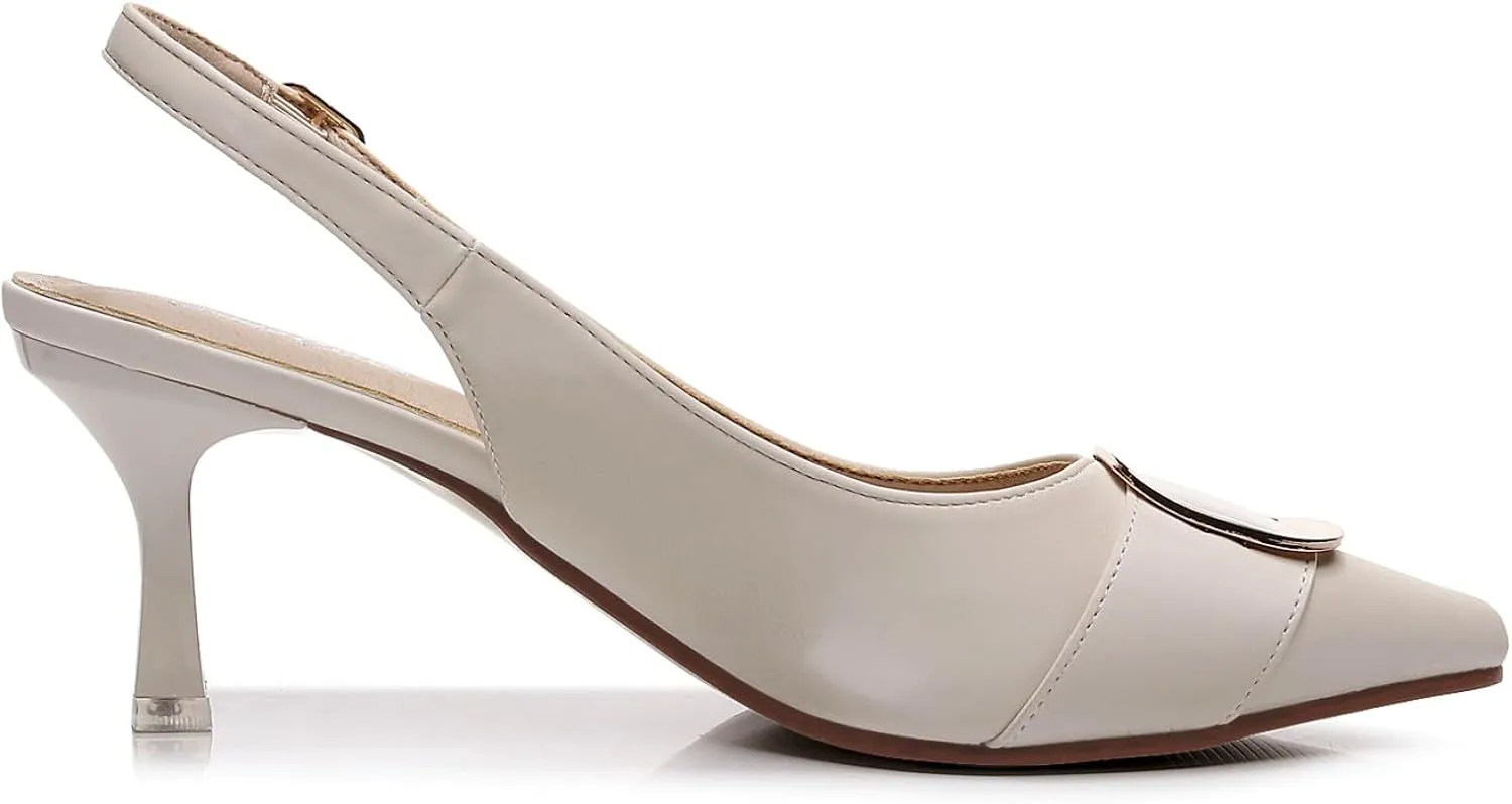VenusCelia Women's Charming Lady Slingback Pump Shoe