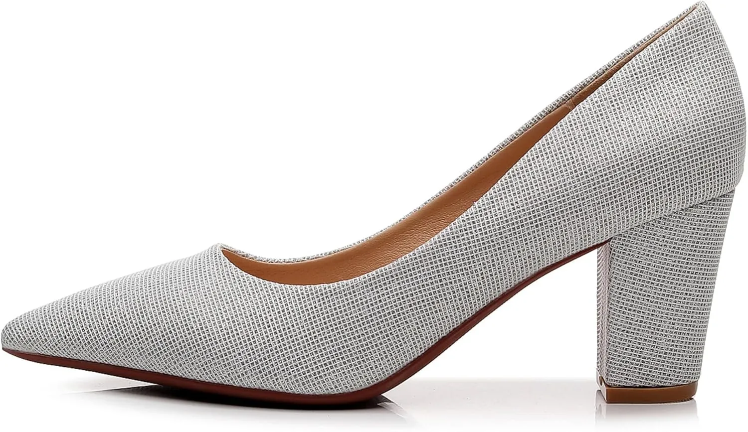 VenusCelia Women's Lewin Pump Chunky Heel Shoe