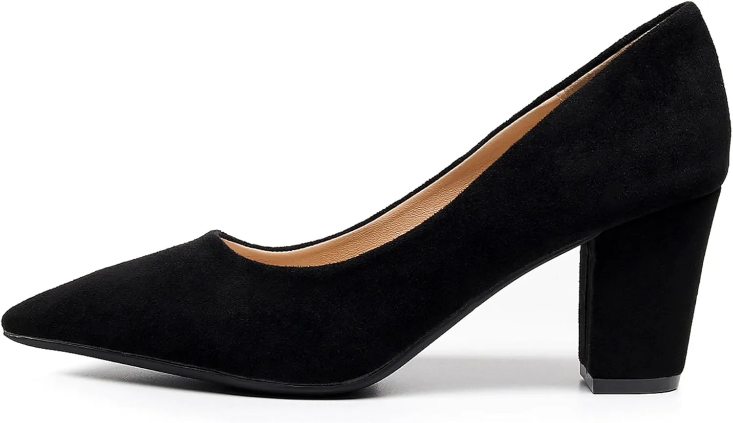 VenusCelia Women's Lewin Pump Chunky Heel Shoe